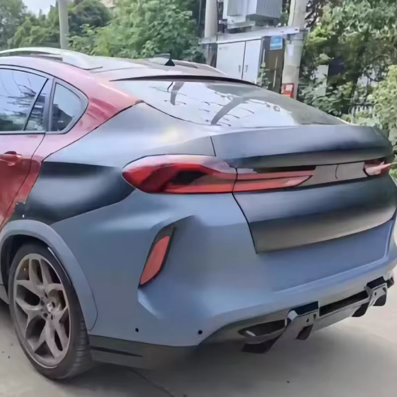 Car Body Kit for BMW X6 E71 08-14 Upgraded to G06 X6M 2023 Style Front Rear Bumper Hood Headlight Taillight Fender