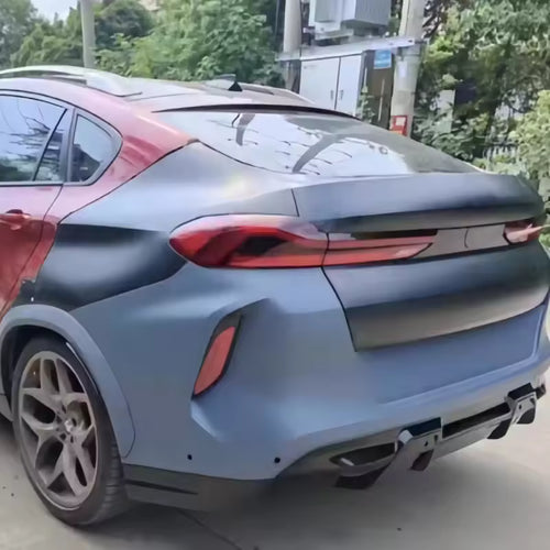 Car Body Kit for BMW X6 E71 08-14 Upgraded to G06 X6M 2023 Style Front Rear Bumper Hood Headlight Taillight Fender