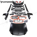 Mercedes W212 E-Class to E63 Full Body Kit Upgrade with Headlights & Taillights (2009–2016)
